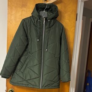Tail Women's Forest Green Quilted Puffer Coat
